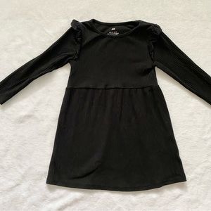 H&M Ribbed Jersey Dress - Black